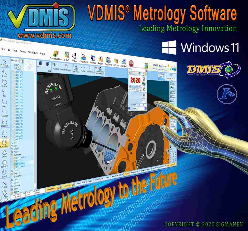 Promotional or informational image for VDMIS CMM software.